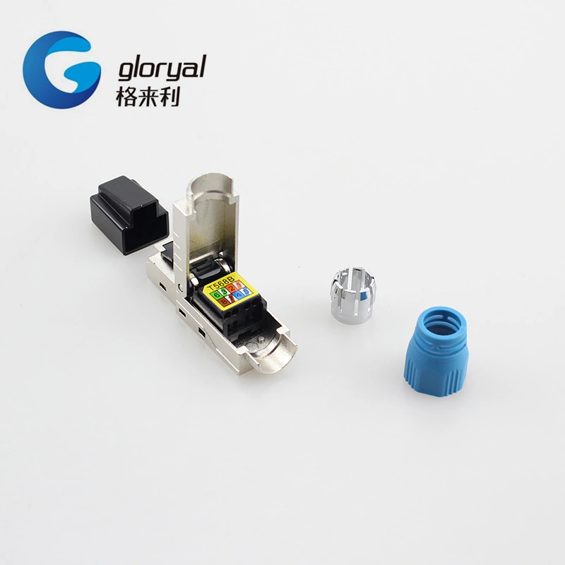 STP FTP RJ45 Cat. 8 Connector Toolless Modular Plug