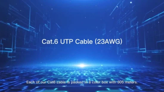 CAT6-LAN-Kabel, Kommunikationskabel, UTP-Ethernet-Kabel, 4-paariges Massivkabel, 305 m Netzwerkverkabelung Belden Panduit Commscope Nexan Siemon