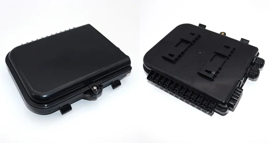 1X8 schwarzer Glasfaser-Verteilerkasten aus ABS-PC