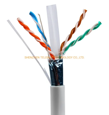 Führender Kabelhersteller Cat 6A LAN-Kabel FTP SFTP 23AWG 100 % Kupfer 0,57 mm PVC LSZH PE-Mantel F-Test